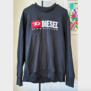 Diesel  Black Classic Crewneck Sweatshirt - Size S